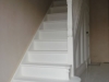 white painted stairs